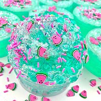 Watermelon Sugar Fishbowl Crunchy Slime