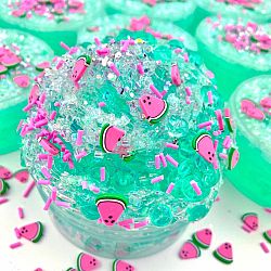 Watermelon Sugar Fishbowl Crunchy Slime