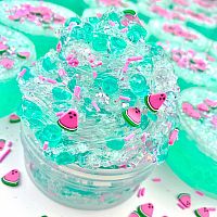 Watermelon Sugar Fishbowl Crunchy Slime