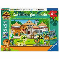 Jurassic World: Livin' the Wild Life 2x 24 Piece Puzzles