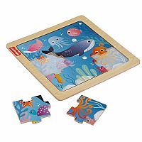 Wooden Jigsaw Puzzle - Ocean (9 Pieces)