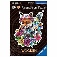 Wooden Puzzle - Colorful Fox 150 pc