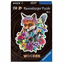 Wooden Puzzle - Colorful Fox 150 pc