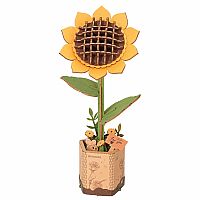 Wooden Puzzle Sunflower