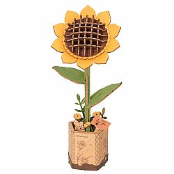 Wooden Puzzle Sunflower