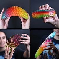 Morf Fidget Worm - Large Rainbow