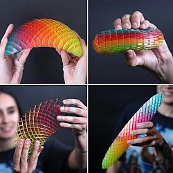 Morf Fidget Worm - Large Rainbow