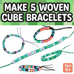 Mini Woven Cube Bracelets