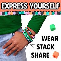 Mini Woven Cube Bracelets