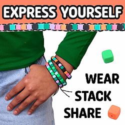 Mini Woven Cube Bracelets
