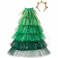 Christmas Tree Dress and Head piece (Size 5-6)